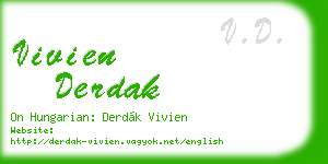 vivien derdak business card